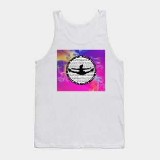 Cheer on pink with smoke Tank Top